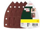 Slipemaskin - Bosch 25-delers slipepapirsett til multisliper, korning 40, 80, 120, 180 G= 40, 80, 120, 180 - 2607017112