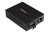 Repeater & Transceiver - StarTech.com MCM1110MMLC Gigabit Ethernet Fiber Media Converter - Compact - 850nm MM LC - 550m - MCM1110MMLC