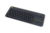 Tastatur - Logitech K400 Plus Ergonomic Wireless Touch - Tastatur - Fransk - Svart - 920-007129