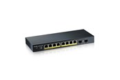 Switch/splitter - ZyXEL GS1900-10HP 8-port GbE Smart Managed PoE Switch with GbE Uplink - GS1900-10HP-EU0101F