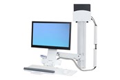 Skjermholder - Ergotron StyleView Sit-Stand Combo System with Small CPU Holder - 45-273-216