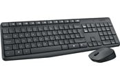 Tastatur - Logitech MK235 Wireless Combo - DE - Tastatur & Mussett - Tysk - Grå - 920-007905