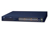 Switch/splitter - PLANET GS-4210-24P2S 24-Port 10/100/1000T 802.3at PoE + 2-Port 100/1000X SFP Managed Switch - GS-4210-24P2S