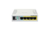 Switch/splitter - MikroTik RouterBOARD RB260GSP 5x Gigabit PoE out Ethernet Smart Switch SFP cage plastic case SwOS - RB260GSP