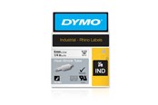 Papir, Fotopapir & Etiketter - DYMO Rhino krympeflex, 6mm, 1.5m, sort på hvit - 18051