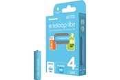 Batteri - Panasonic eneloop lite BK-4LCCE/4BE battery - 4 x AAA - NiMH - BK-4LCCE/4BE