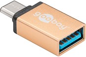 USB - Pro USB 3.1 C - USB 3 A adapter - Gold - 4040849566226