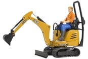 Leketøysbil - Bruder JCB Micro excavator 8010 CTS and construction worker - 62002