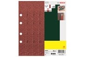 Slipemaskin - Bosch 25-delers slipepapirsett til plansliper, 8 hull, korning 80 G= 80 - 2607017099