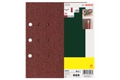 Slipemaskin - Bosch 25-delers slipepapirsett til plansliper, 8 hull, korning 40 G= 40 - 2607017097