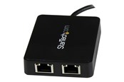 Nettverksadapter - StarTech.com USB C to Dual Gigabit Ethernet Adapter with USB (Type-A) Port - US1GC301AU2R