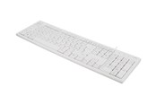 Tastatur - Deltaco SK-047 W - Tastatur - Nordisk - Hvit - SK-047 W