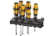 Verktøy - Wera 932/918/6 Screwdriver set Kraftform : Chiseldriver and rack 6 pieces - 05018287001