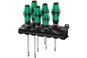 Håndverktøy - Wera Screwdriver set w. Lasertip & rack - 05105656001