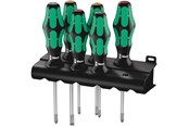 Håndverktøy - Wera Screwdriver set w. Lasertip & rack - 05105622001