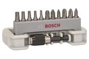 Bormaskin & Bits - Bosch 11-delers skrutrekkerbits-sett inklusive bitsholder PH1; PH2; PH3; PZ1; PZ2; PZ3; T10; T15; T20; T25; T30; 25 mm - 2608522129