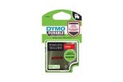 Papir, Fotopapir & Etiketter - DYMO D1® High Performance / Durable tape, 12mm x 3m rull, hvit på rød - 1978366