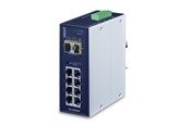 Switch/splitter - PLANET IGS-10020MT Industrial 8-port 10/100/1000T + 2-port 1G/2.5G SFP Managed Gigabit Switch - IGS-10020MT