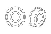 Printertilbehør - Datamax-O'Neil - flanged bearing - DPO17-3028-01