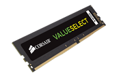 RAM - Corsair Value Select DDR4-2400 - 8GB - CL16 - Single Channel (1 pcs) - Svart - CMV8GX4M1A2400C16