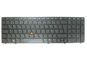 Tastatur - HP Keyboard (DENEMARK) - Tastatur - Svart - 703149-081