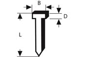 Verktøy - Bosch Spikertype 48 Type 48, L= 14,0 mm - 2609255813