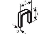 Verktøy - Bosch Stift type 55 Type 55, L= 23,0 mm - 2609255829