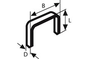 Verktøy - Bosch Stift type 53 Type 53, L= 10,0 mm - 2609255821