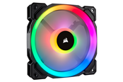 Kabinettvifte - Corsair LL140 RGB Dual Light - Kabinettvifte - 140mm - Svart med RGB LED-lys - 25 dBA - CO-9050073-WW