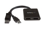 Videosplitter - StarTech.com DisplayPort to DP Multi Monitor Splitter - 2-Port MST Hub - videosplitter - 2 porte - MSTDP122DP