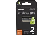 Batteri - Panasonic eneloop pro BK-3HCDE/2BE - Battery 2 x AA type - NiMH - ( rechargeable ) - 2500 mAh - BK-3HCDE/2BE