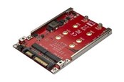 Kontroller - StarTech.com Dual-Slot M.2 Drive to SATA Adapter for 2.5" Drive Bay - RAID - styreenhed til lagring (RAID) - M.2 Card - SATA 6Gb/s - S322M225R