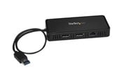 Dokkingstasjon - StarTech.com USB to Dual DisplayPort Mini Docking Station - Dual 4K 60Hz - GbE - USB 3.0 - dockingstation - USBA2DPGB