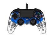 Spill - Tilbehør - NACON Wired Illuminated Compact Controller Blue - Controller - Sony PlayStation 4 - 3499550360806