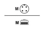 Nettverkskabel - netværkskabel - 5 m - 93A051348