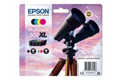 Printertilbehør blekk/toner - Epson 502XL Multipack - 4 pakker - høj kapacitet - sort gul cyan magenta - original - blækpatron - Blekkpatron Blå - C13T02W64020