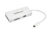 Dokkingstasjon - StarTech.com USB-C Multiport Adapter - SD (UHS-II) Card Reader - Power Delivery - 4K HDMI - GbE - 1x USB 3.0 - dockingstation - DKT3CHSD4GPD