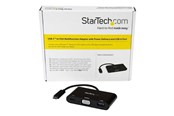 Dokkingstasjon - StarTech.com USB-C to VGA Multifunction Adapter with Power Delivery - ekstern videoadapter - sort - CDP2VGAUACP