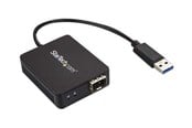 Nettverksadapter - StarTech.com USB 3.0 to Fiber Optic Converter - Open SFP - netværksadapter - US1GA30SFP