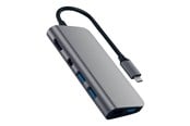 Dokkingstasjon - Satechi Aluminum Type-C Multimedia Adapter Dock - Space Grey - ST-TCMM8PAM