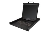 KVM-switch - StarTech.com 1U 19" Rackmount LCD Console - USB + PS/2 - KVM console - 19" - RKCONS1901