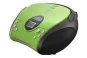 DAB, nettverks- og klokkeradio - Lenco SCD-24 portable FM radio/CD player - Green/Black - FM - Stereo - Grønn - SCD-24 GREEN BLACK