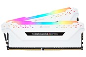 RAM - Corsair Vengeance RGB PRO DDR4-3200 - 16GB - CL16 - Dual Channel (2 pcs) - Intel XMP - Hvit med RGB - CMW16GX4M2C3200C16W