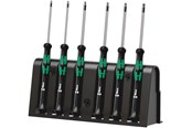 Verktøy - Wera 2067/6 TORX® BO Screwdriver set and rack for electronic applications 6 pieces - 5118154001