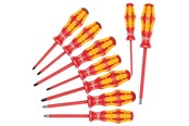 Håndverktøy - Wera 160 i/162 i/167 i/9 screwdriver set kraftform plus series 100 9 pieces - 05133355001