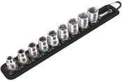 Verktøy - Wera Belt B 4 Zyklop socket set 3/8" drive 9 pieces - 5003973001