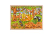 Puslespill - Goki Wooden Jigsaw Puzzle - Forest Animals 48st. Tre - 57734