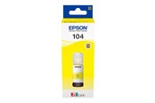 Printertilbehør blekk/toner - Epson EcoTank 104 - Yellow Ink - Blekkrefill Yellow - C13T00P440