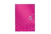 Mapper & Ordrebrett - Leitz Strikkmappe  WOW PP A4 Rosa - 45990023