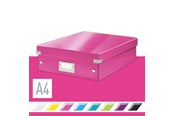 Arkivering & Oppbevaring - Leitz Sorteringsboks Click&Store  WOW Medium Rosa - 60580023